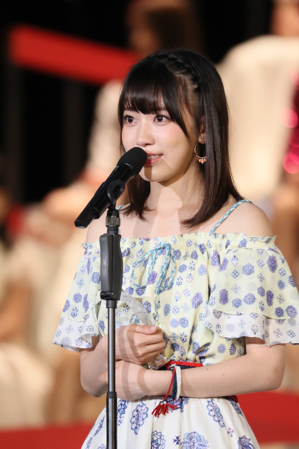 2年連続で「神7」入りしたHKT48の宮脇咲良さん （c）AKS