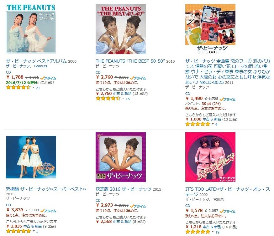 ザ・ピーナッツ伊藤ユミさん死去　「モスラが泣いてる」追悼続々