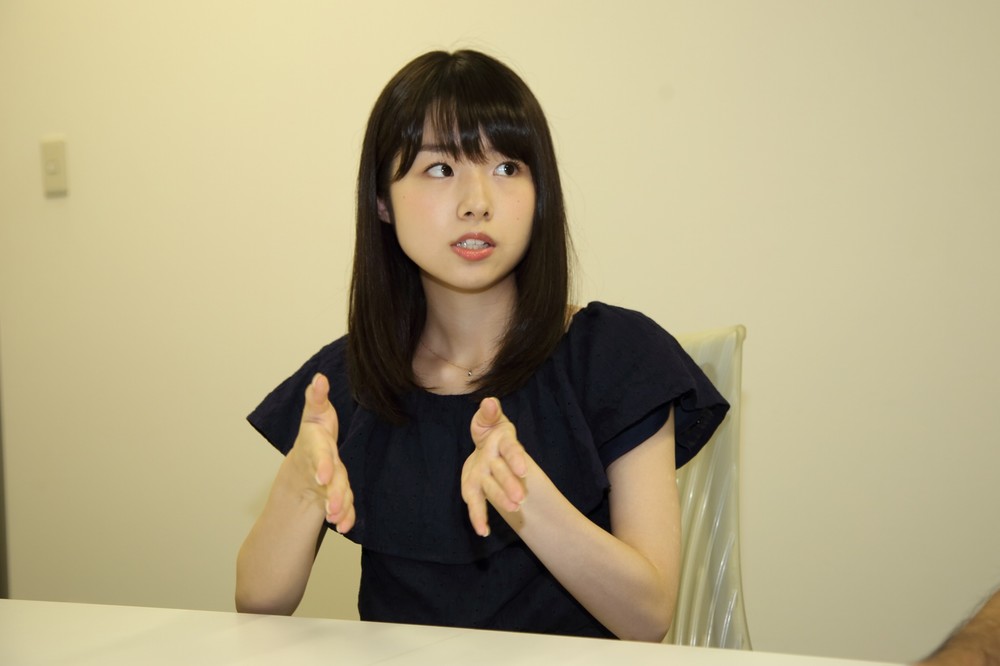 スマホとの付き合い方について話すAKB48の岩立沙穂さん
