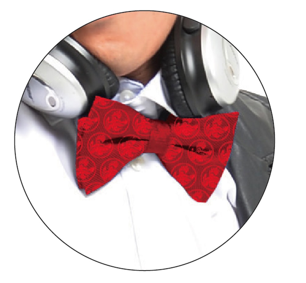 プレゼントのひとつ「養命酒チョウネクタイ（胃腸だけに）」（提供：養命酒製造）