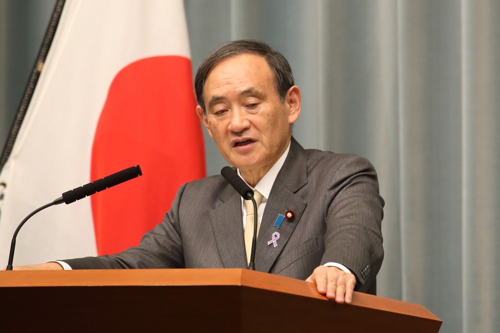 菅義偉官房長官は4項目の対抗措置を発表した（写真は2016年11月撮影）