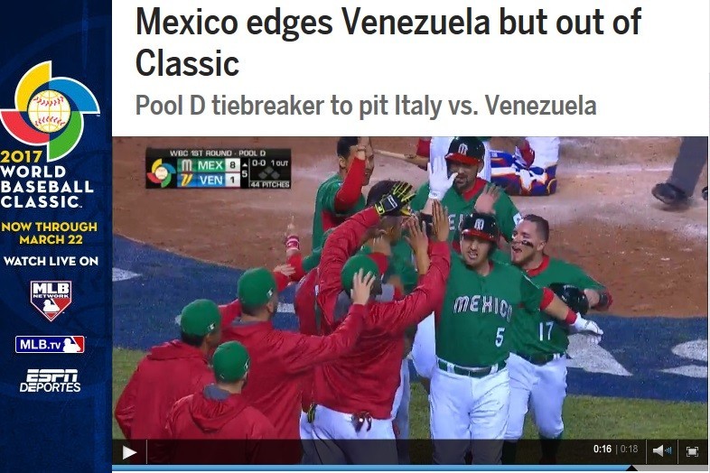 ベネズエラとの試合には勝ったメキシコだが（画像はWBC公式サイトから）