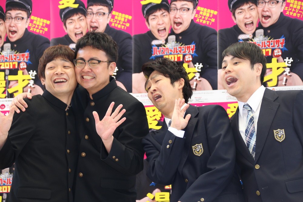 頬を寄せ合う銀シャリと「接触」を避けるNON STYLE
