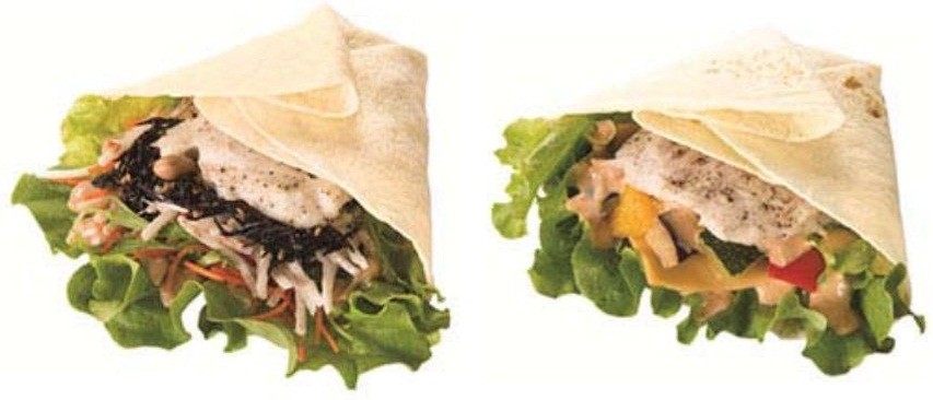 昭和女子大とコラボ 「たっぷり野菜のチキンラップ ごぼう＆ひじき」