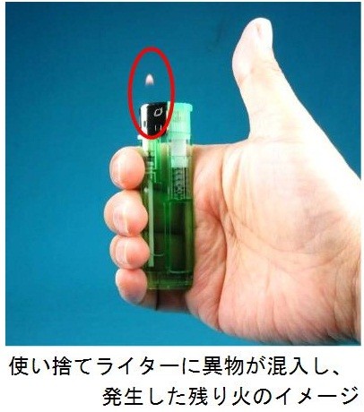 ライター「残り火」に気を付けて　絶えぬ事故に注意呼びかけ