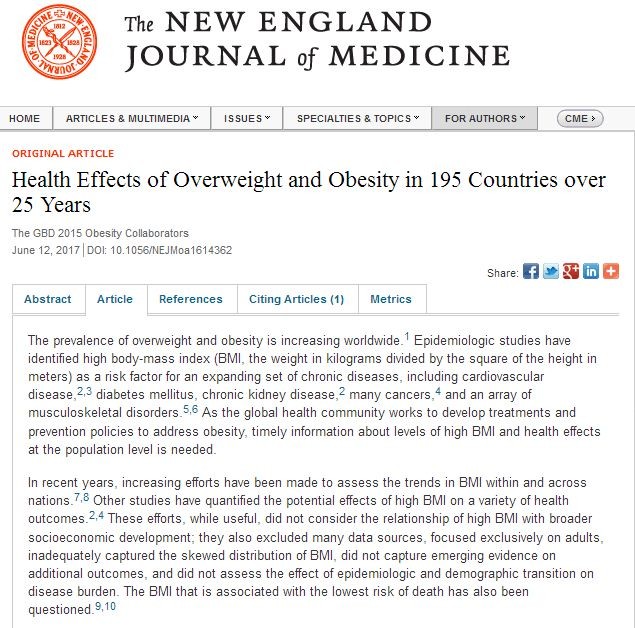 肥満がもとで400万人が死亡　ジャンクフード規制を提案