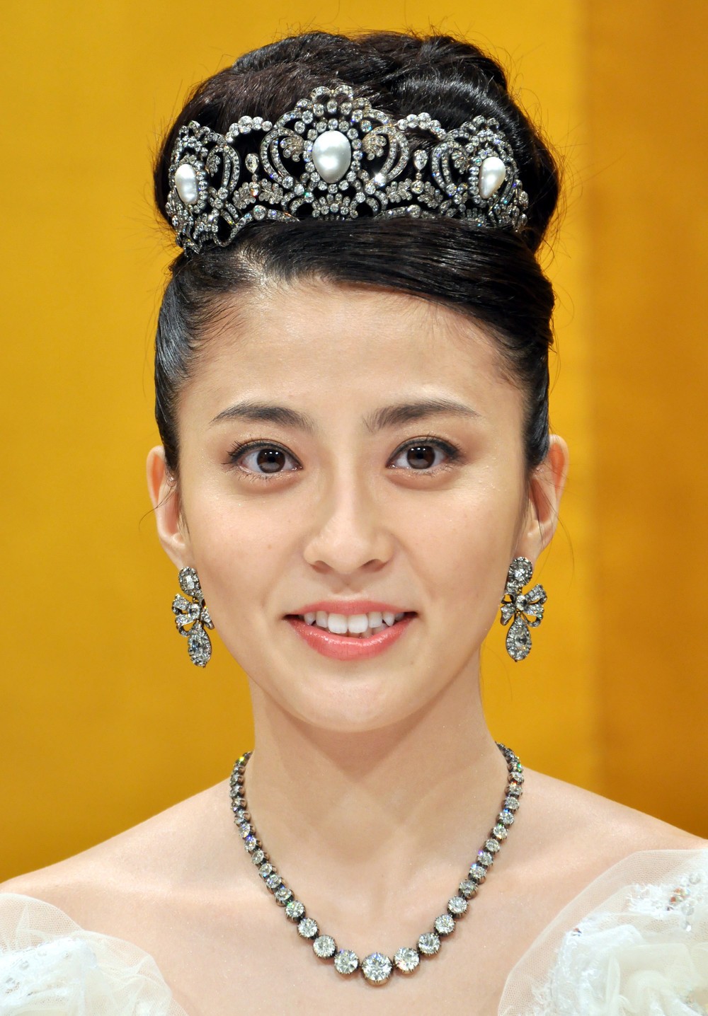 2010年7月29日、海老蔵さんと結婚式を挙げた時の小林麻央さん（写真：Natsuki Sakai/アフロ）