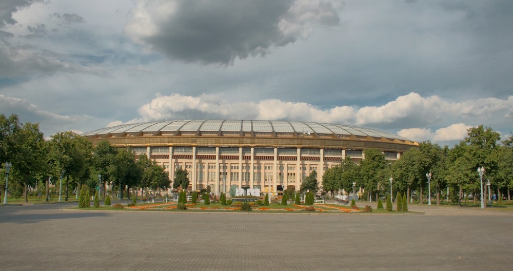 ロシアW杯で使用予定のモスクワにあるルジニキ・スタジアム（Wikimedia Commonsより。作者：E. Roman） 