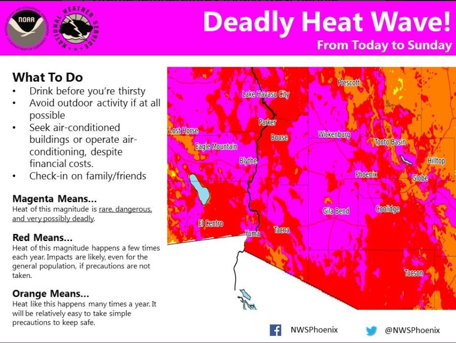 華氏でも120度はなかなか見ない（画像は猛暑を伝える米紙メディアのひとつ）