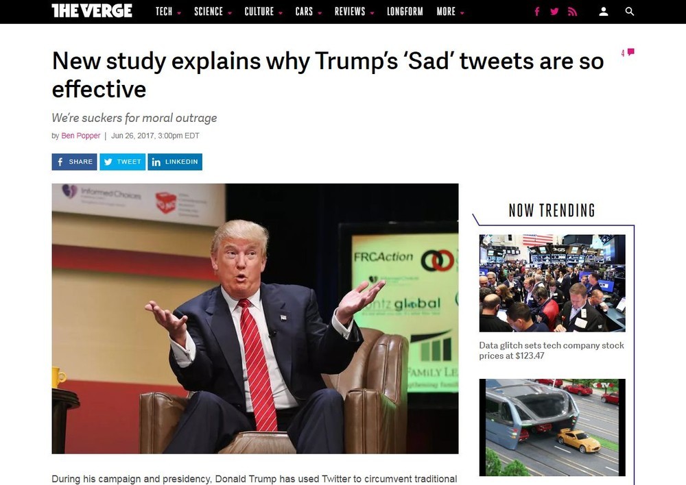 トランプ節が世界に拡散された理由　米大学研究者らが解明！