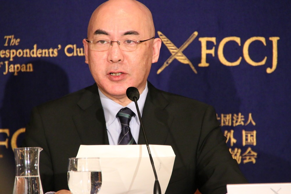 百田氏はスピーチでARICを批判した