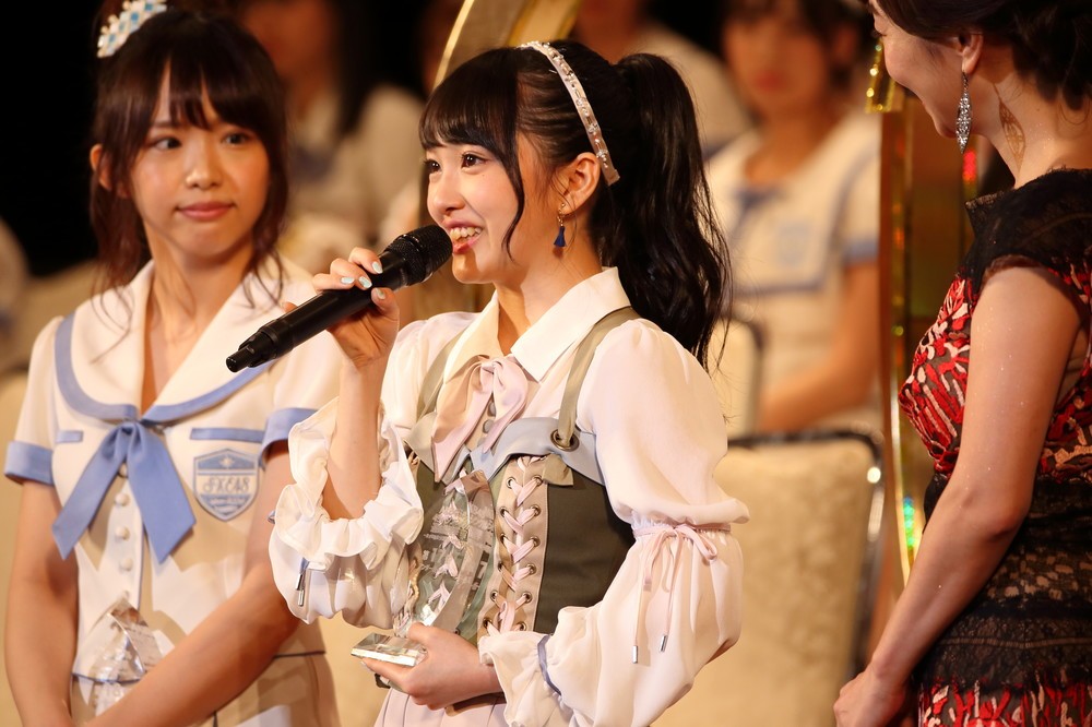 「選抜総選挙」で17位にランクインした向井地美音さん。「AKB48はAKB48のものなんだと、誰にも渡さないと！」なとど「AKB愛」を強調した