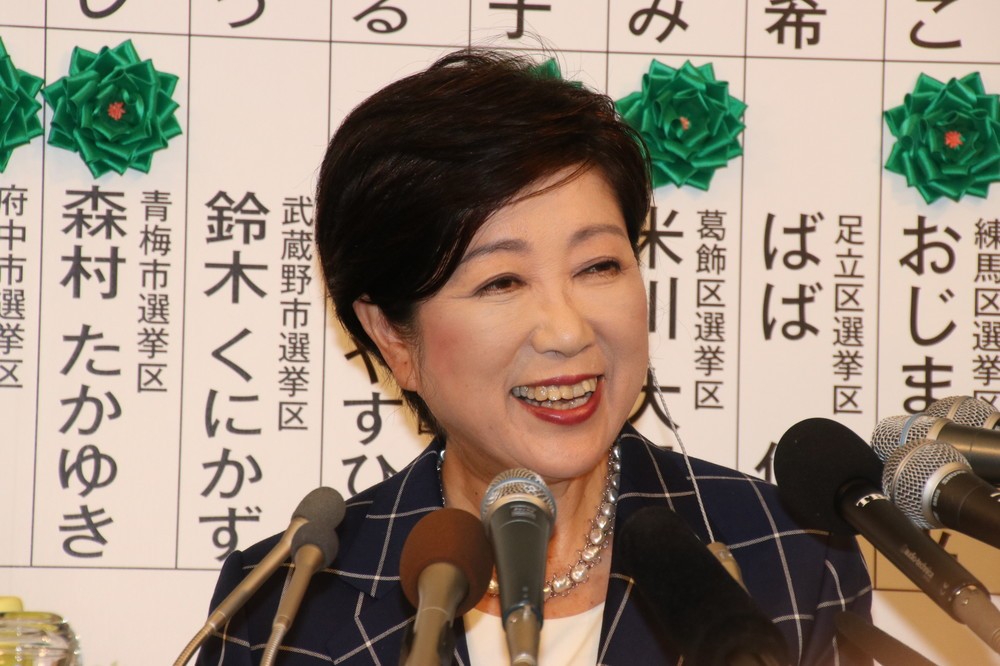 「希望の党」を立ち上げた小池百合子氏は公明党への揺さぶりを強めている（2017年7月撮影）
