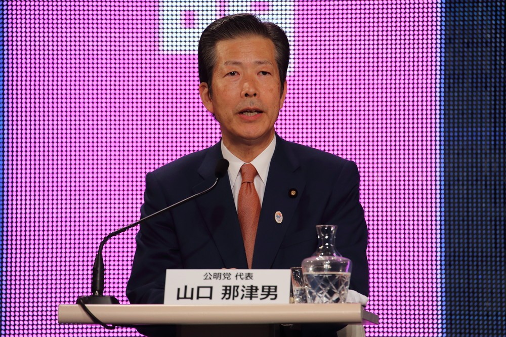 公明党の山口那津男代表は小池氏の「二足のわらじ」に警戒感を示している（2014年11月撮影）