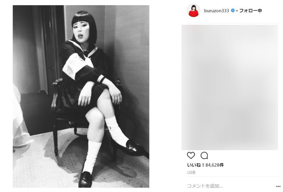ブルゾンちえみさんの「パツパツソックス」（画像はブルゾンちえみさんのインスタグラムより）