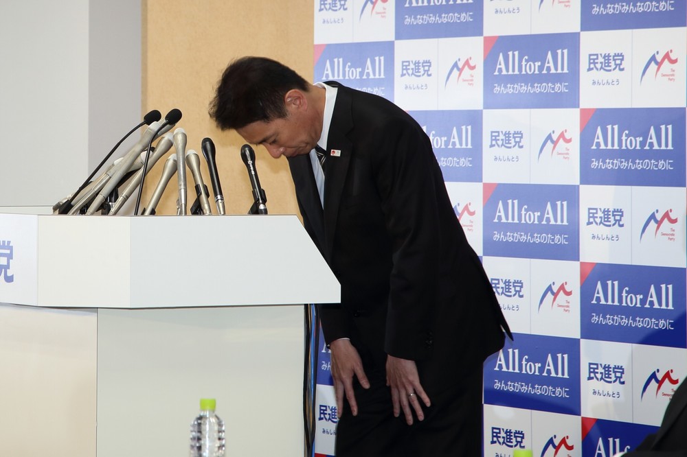 「大変強気な交渉を希望の党がされたので」　辞意表明の前原代表が釈明