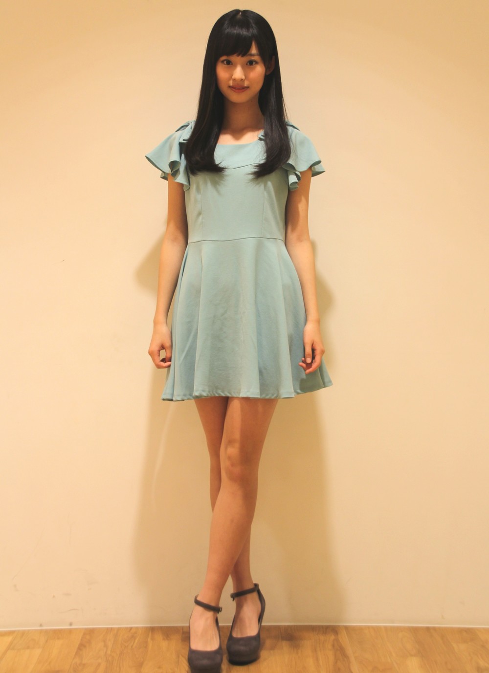 スラリと伸びた長い手足が印象的だ（2017年10月撮影）