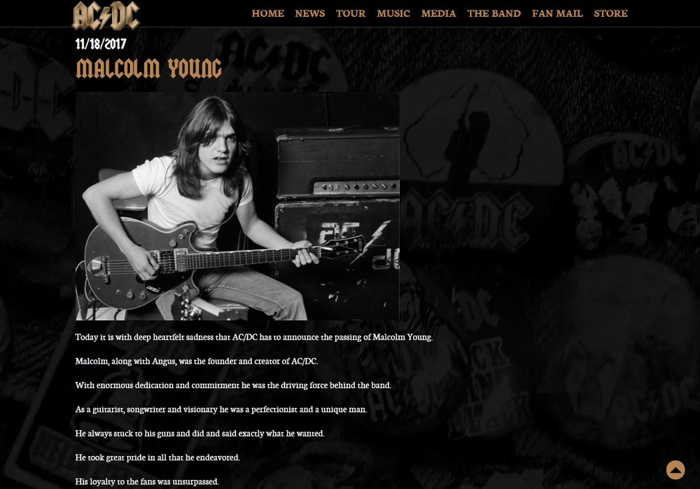 「AC/DC」マルコム・ヤングさん、64歳で死去　オジー「とても悲しい」