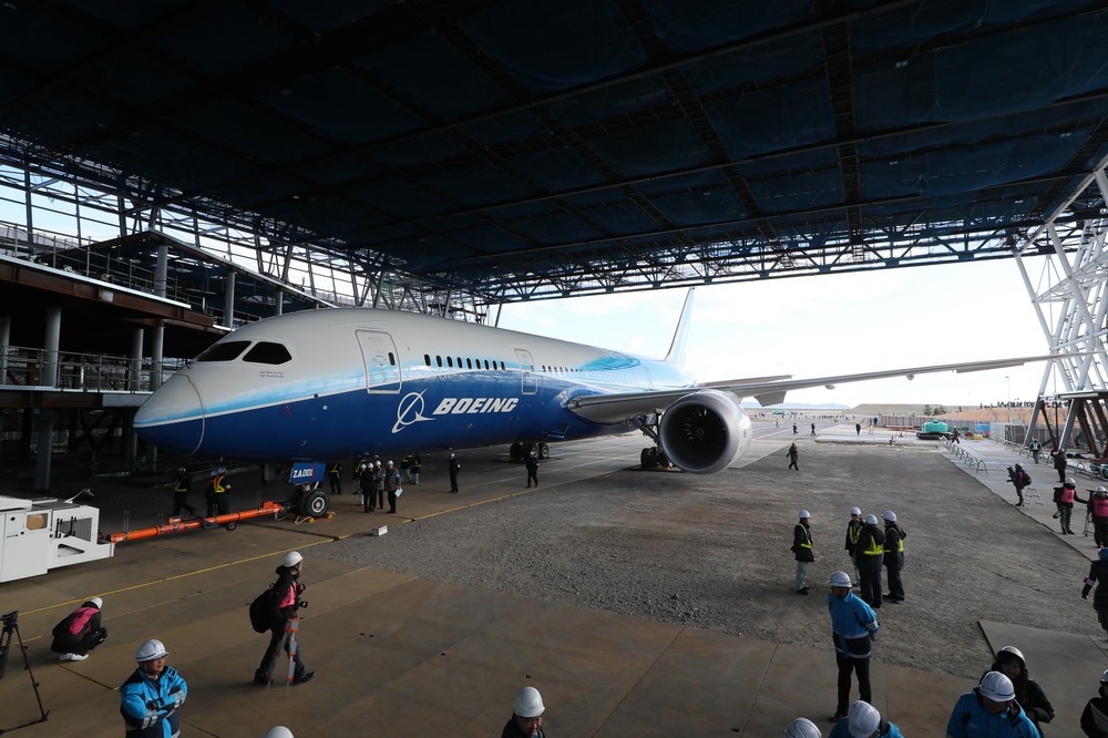 787が展示される商業施設「FLIGHT OF DREAMS」（フライト・オブ・ドリームズ）は2018年夏の開業予定だ
