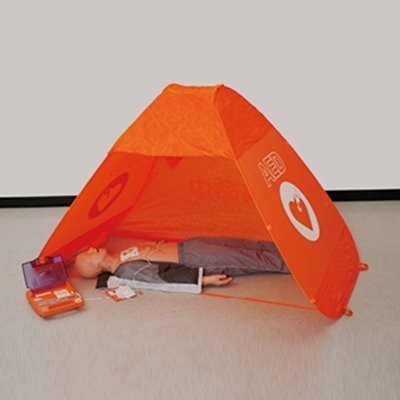 日本光電の「AED救命テント」