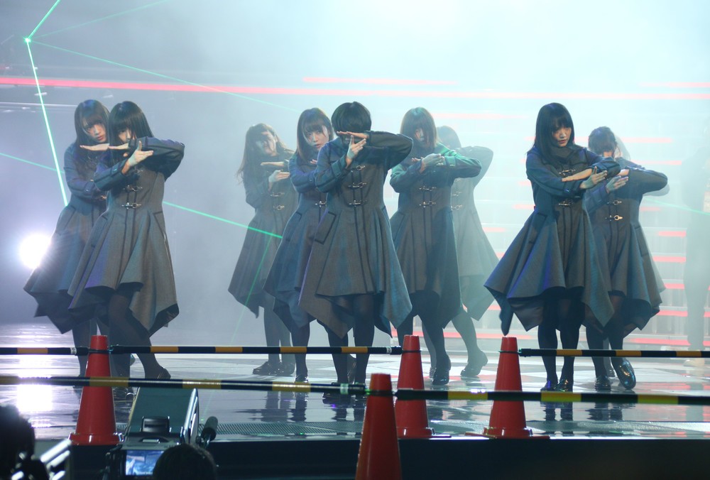 欅坂46（2017年12月29日の「紅白歌合戦」リハーサルで撮影）