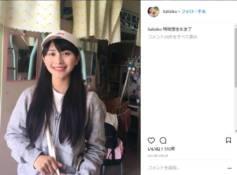 龙梦柔さんのインスタグラムより（コメント欄は編集部で一部加工）