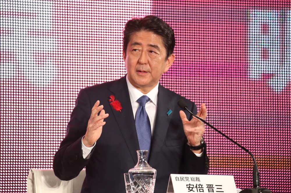 平昌五輪の開会式出席の意向を表明した安倍晋三首相（2017年10月撮影）