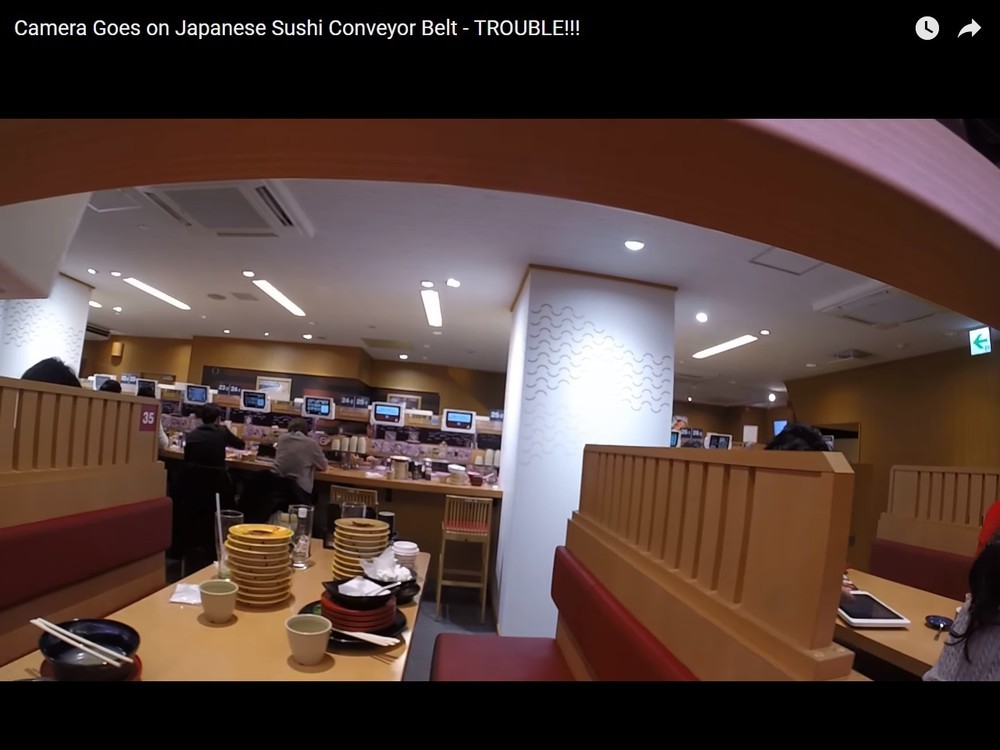 レールを進んだカメラから撮影された映像（問題のYouTube動画より）