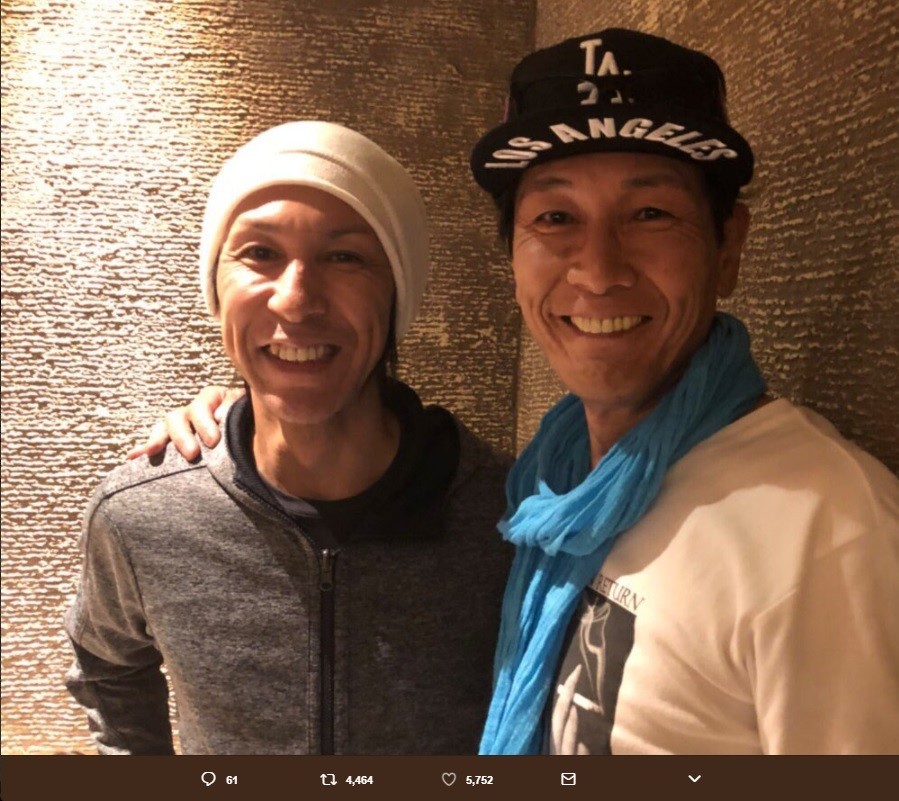 「もはや双子」「兄弟じゃん！」　スキージャンプ・葛西と元AV男優・加藤鷹のツーショットに驚きの声殺到