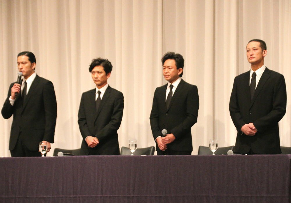 会見に臨んだTOKIOのメンバー（写真は2018年5月2日撮影）