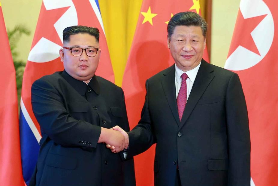 北朝鮮の朝鮮労働党委員長と中国の習近平国家主席が3回目の会談で語った内容は…？（写真は労働新聞から）
