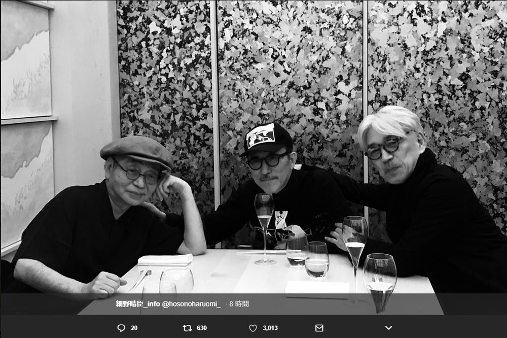 YMOの3人、ロンドン集結　それぞれが微妙に違う画像投稿