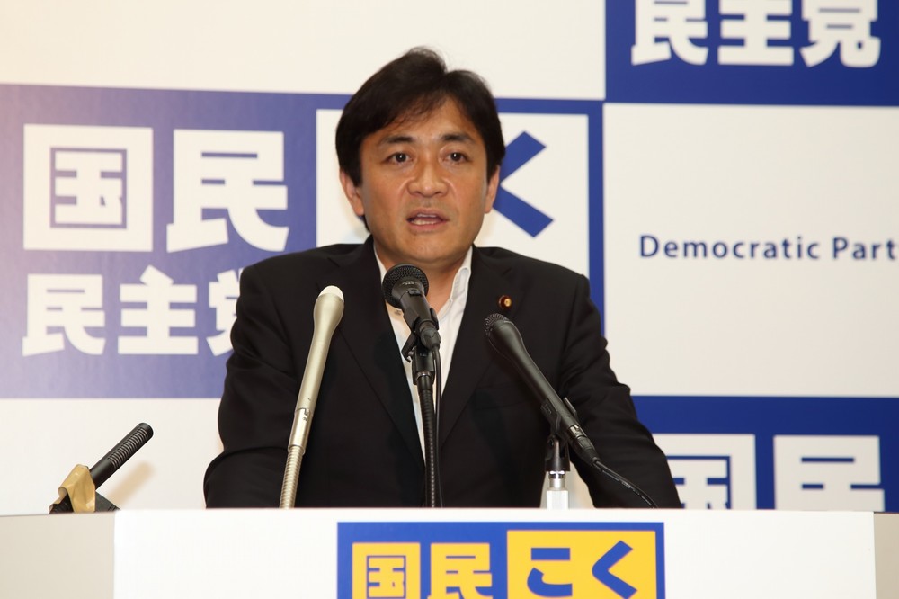 定例会見に臨む国民民主党の玉木雄一郎共同代表。「『永田町のユーチューバー』になりたい」発言の真意を説明した