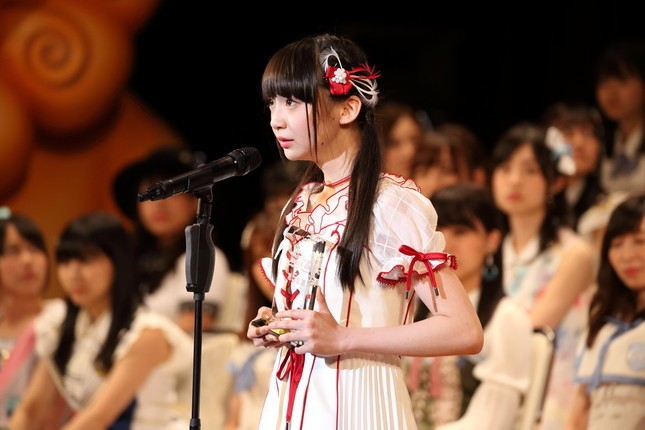 NGT48の荻野由佳さん。2018年の選抜総選挙では4位にランクインした（2017年6月撮影）
