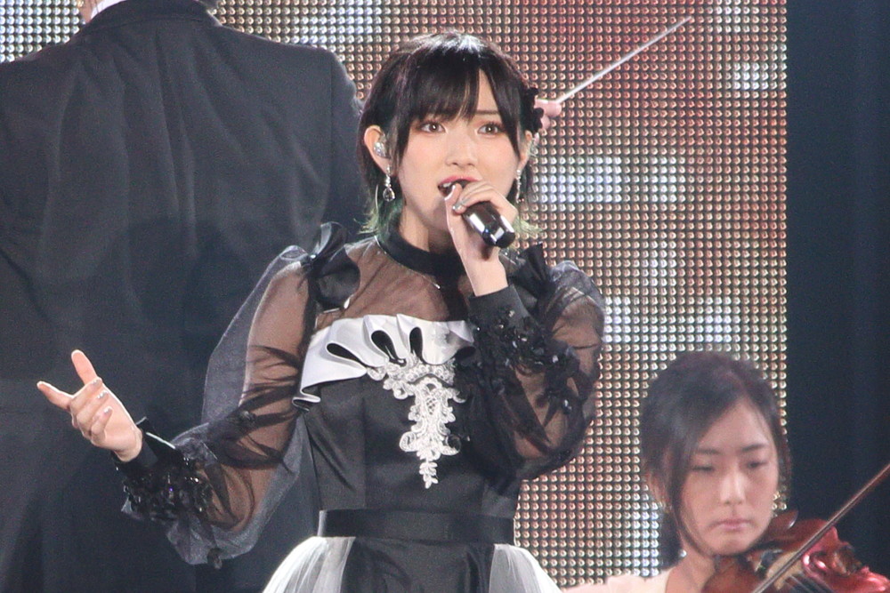 AKB48の岡田奈々さん。8月2日のコンサートでは元気な姿を見せていた
