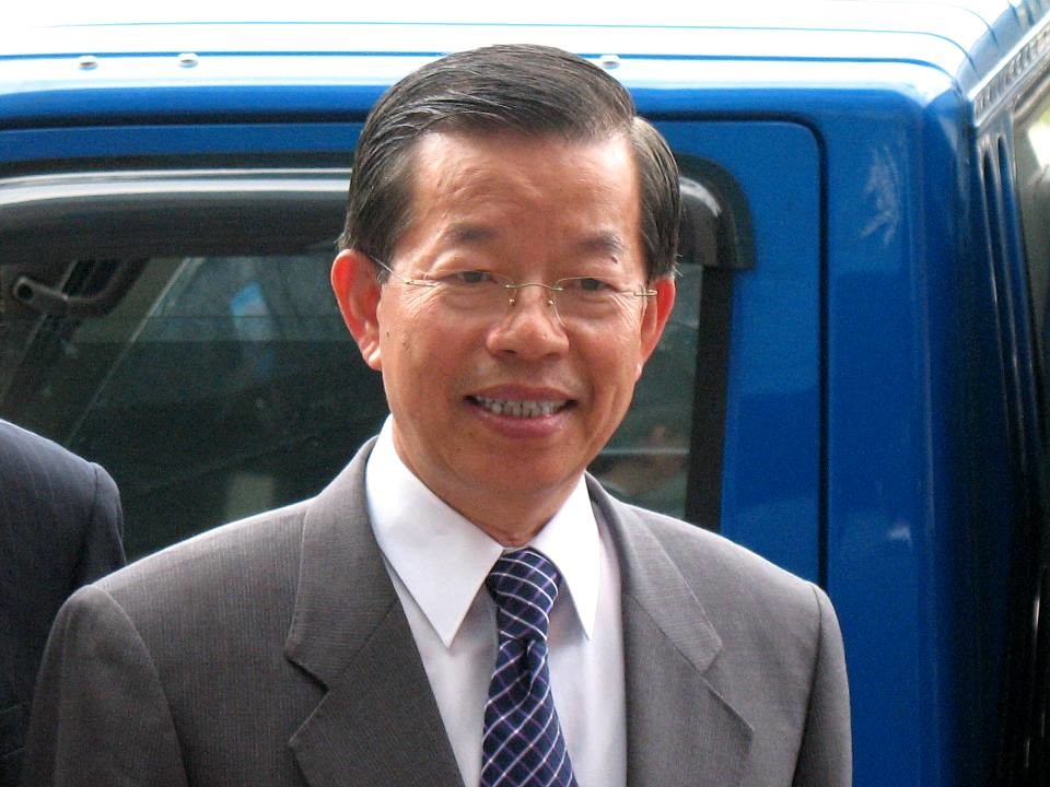 謝長廷・台北駐日経済文化代表処駐日代表（2013年撮影）。国民党支部の敷地内に慰安婦像が設置されたことを非難した