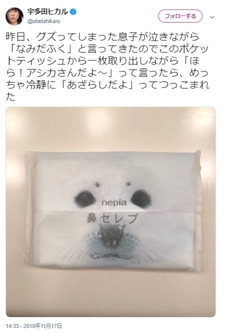 宇多田ヒカルへ息子が放った一言　「めっちゃ冷静に...」