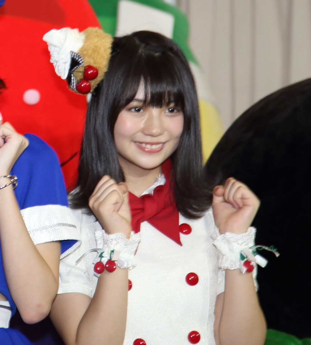 愛知県のPRイベントに出席したSKE48の小畑優奈さん(2017年10月撮影)