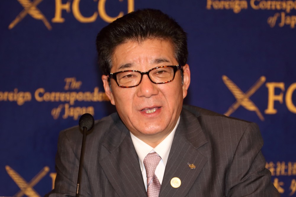 松井一郎・前大阪府知事は、大阪市長選で当選した（撮影は2017年4月）