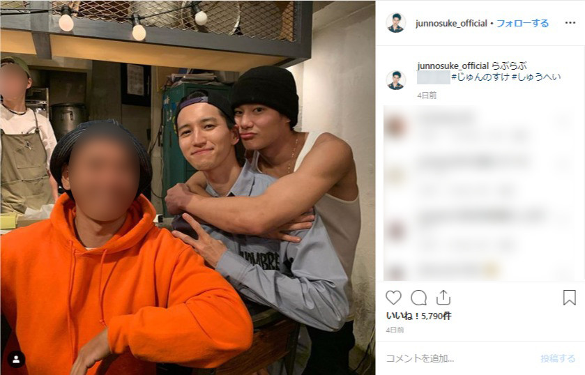 インスタグラムに田口容疑者が公開している写真（編集部で一部加工）