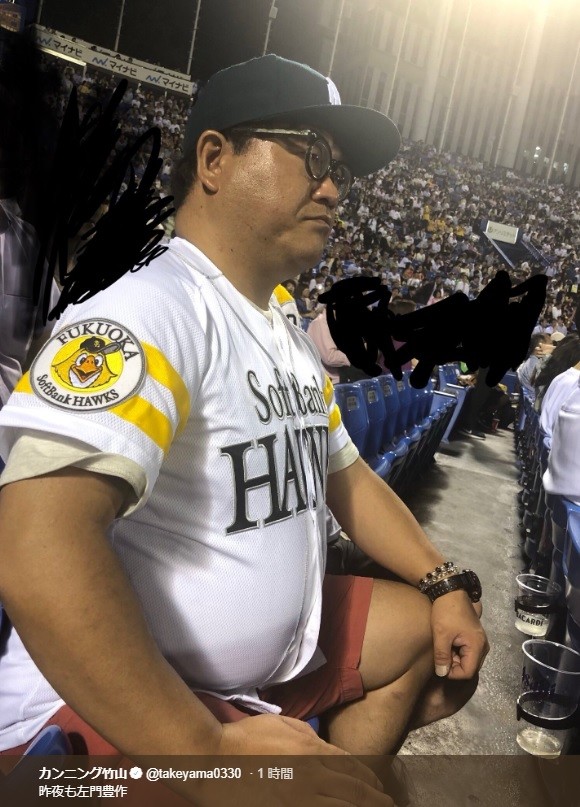 竹山さんのツイッターのスクリーンショット