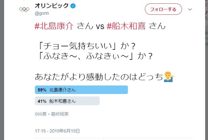 投票を呼びかけるツイート