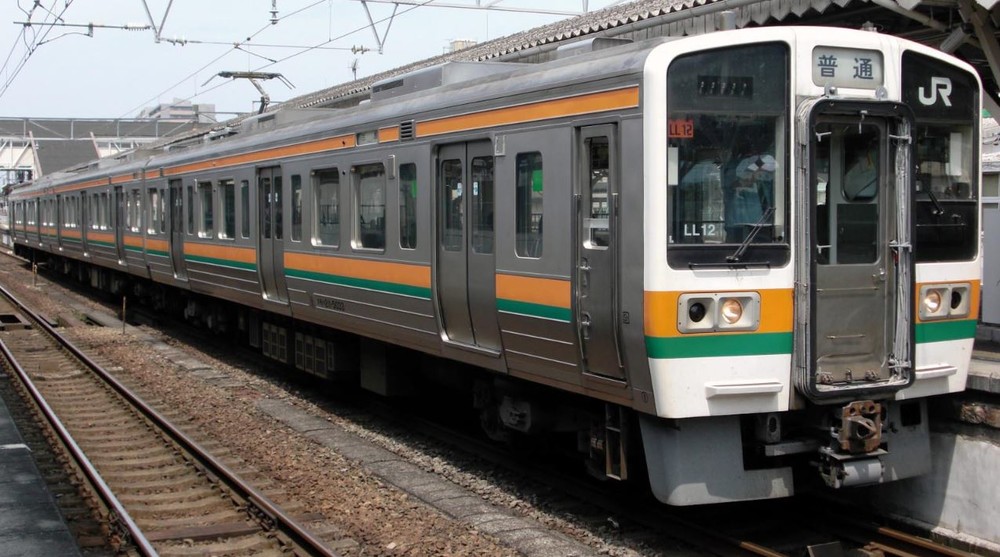 東海道本線静岡エリアは、短い編成の普通列車を長時間乗り継ぐ区間になる（Wikimedia Commonsより）