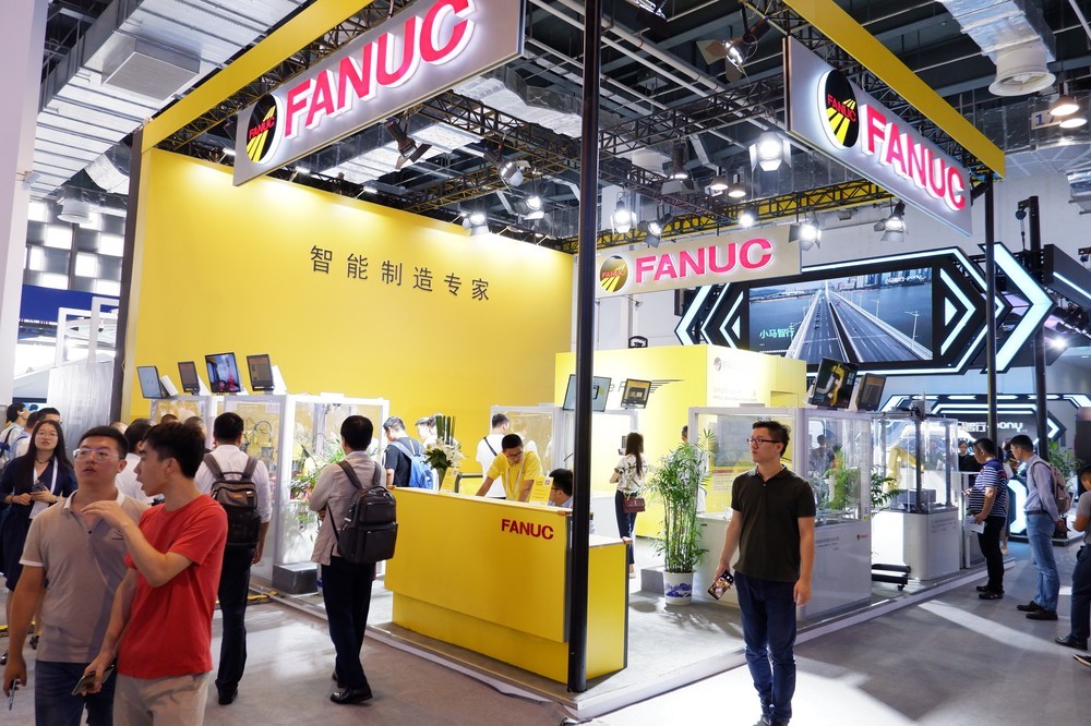 日本企業の中では目立ったファナックのブース