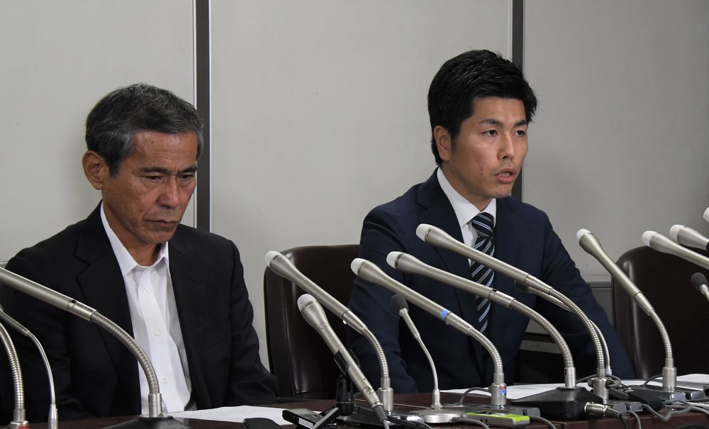 会見を開いた松永さん（右）と上原さん（2019年9月20日編集部撮影）