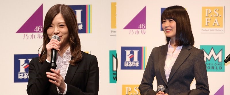 白石麻衣さん（左）と生田絵梨花さん（右）（2018年撮影）