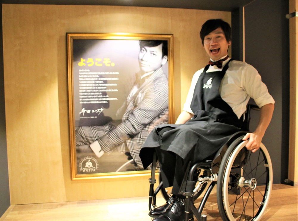 寺田ユースケさんが取材に応じた