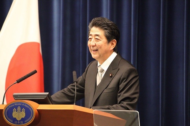 安倍晋三首相が新入生や新社会人にメッセージ（写真は2019年撮影）