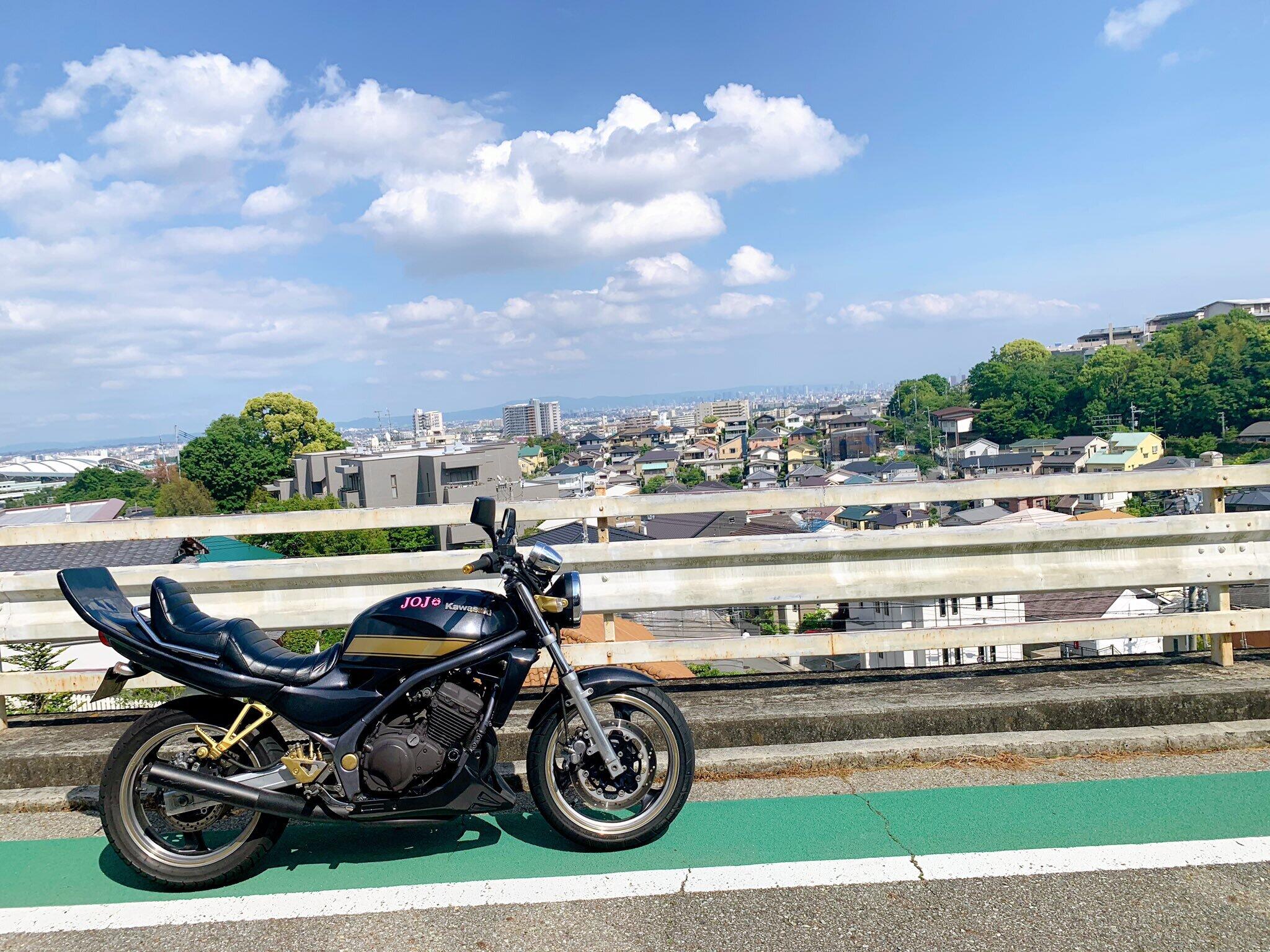 男性が乗っているバイク（写真提供「悪魔のz乗りジョルノ」さん）