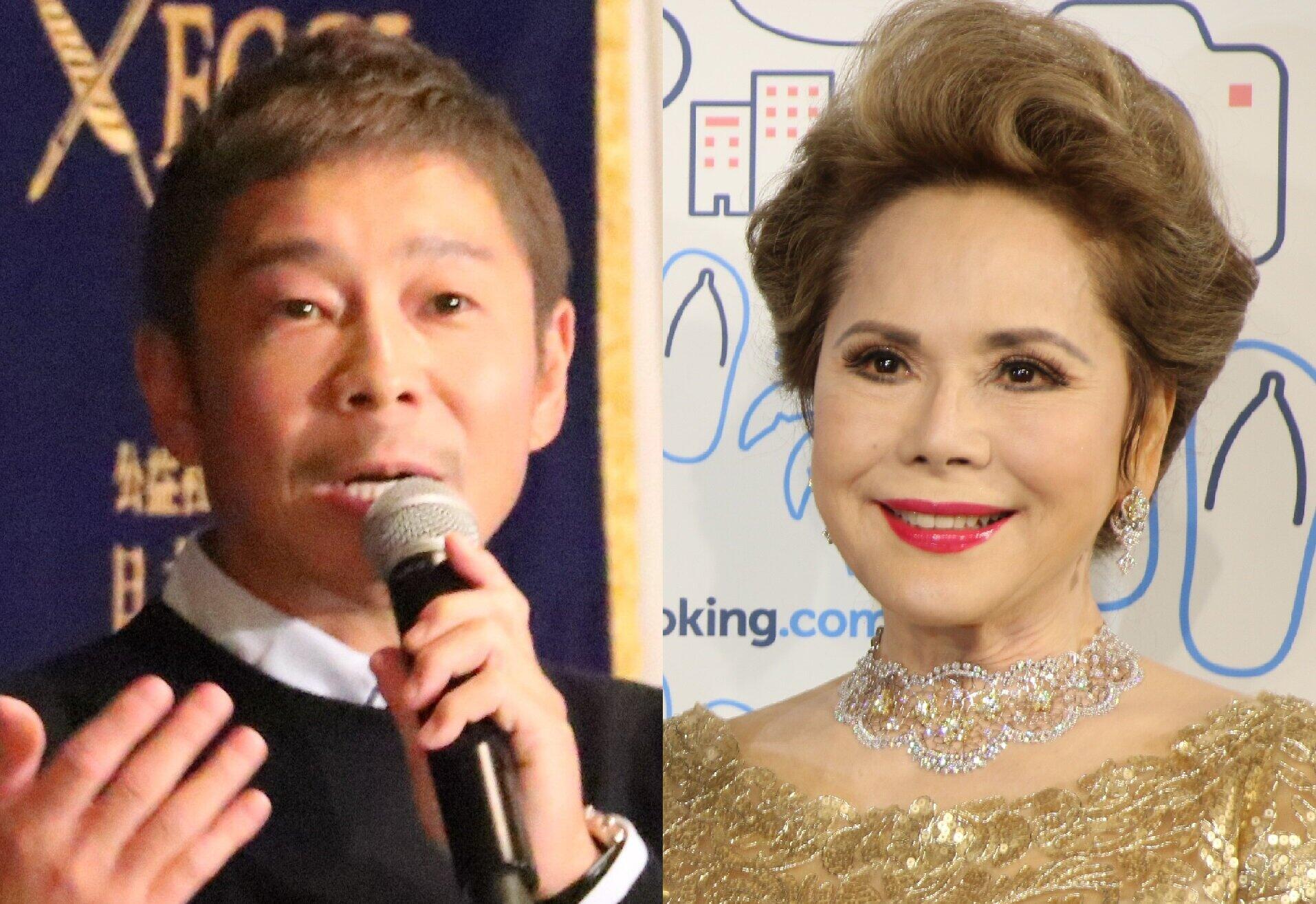 前澤友作「私ごときをデヴィ様に存じて頂き光栄です」　寄付めぐる「皮肉」に反応